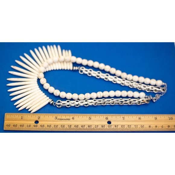 20 inch, Vintage Necklace, Silver Tone Necklace, Bohemian Necklace - D17 - Picture 3 of 3